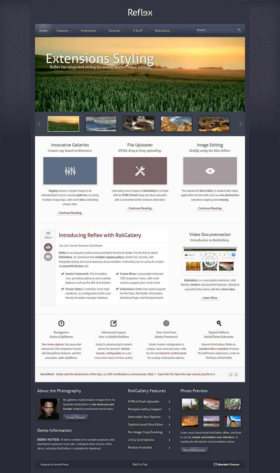 Template RocketTheme Reflex Joomla template RocketTheme Reflex