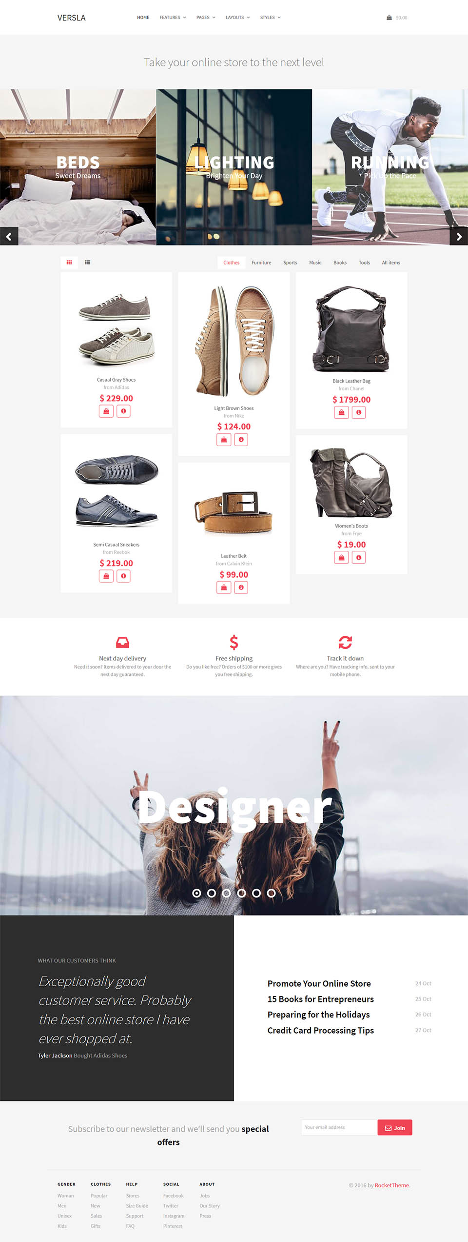 Template RocketTheme Versla Joomla template RocketTheme Versla