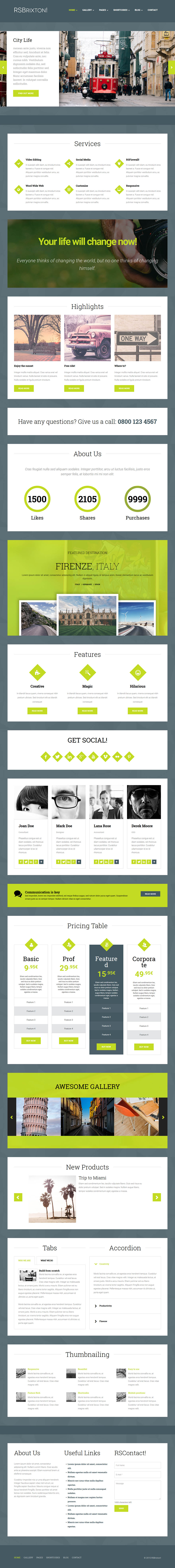 Template RSJoomla! RSBrixton! Joomla template RSJoomla! RSBrixton!