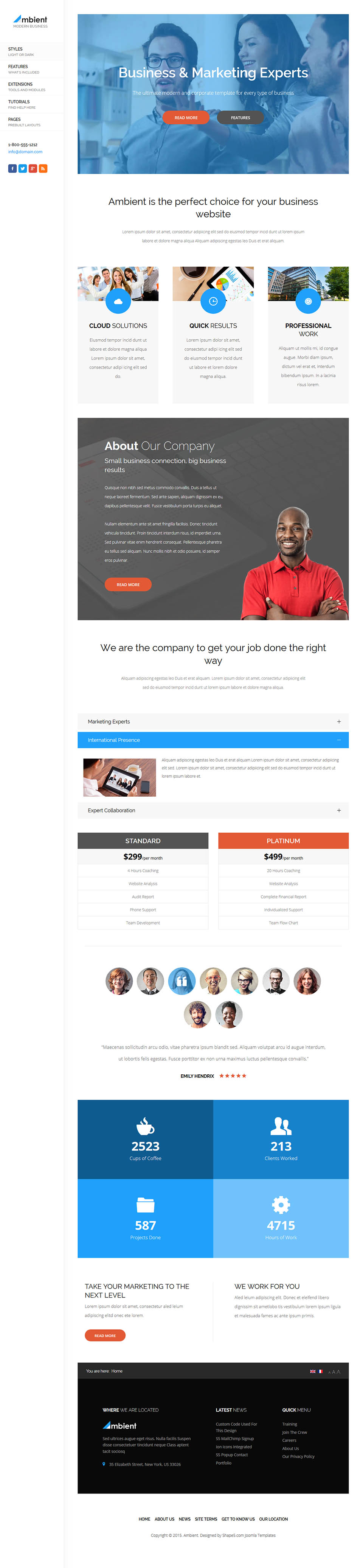 Template Shape5 Ambient Joomla template Shape5 Ambient