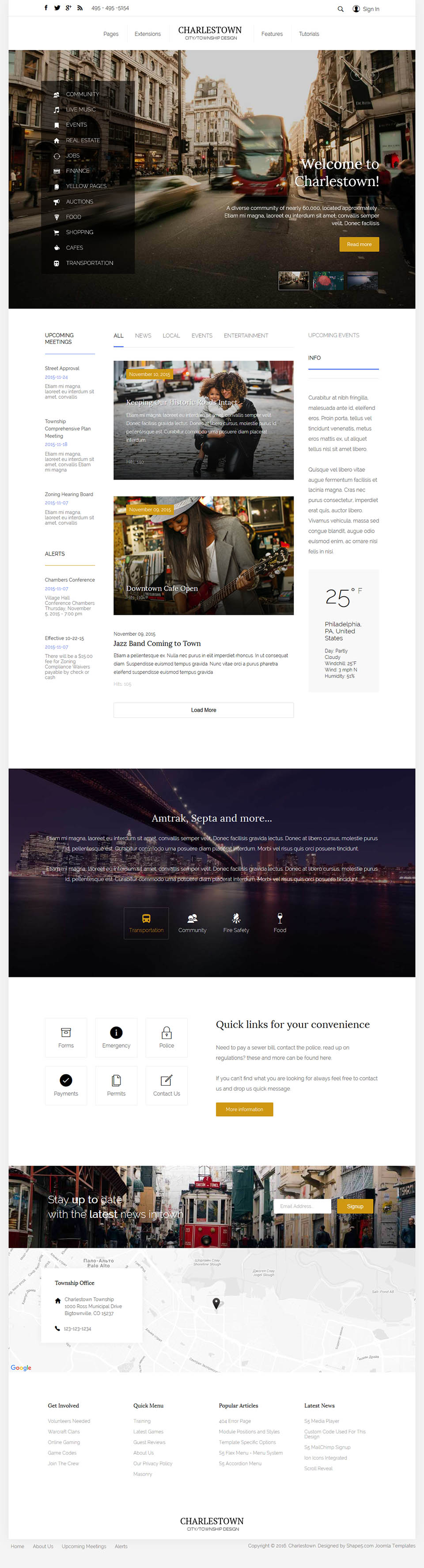 Template Shape5 Charlestown Joomla template Shape5 Charlestown