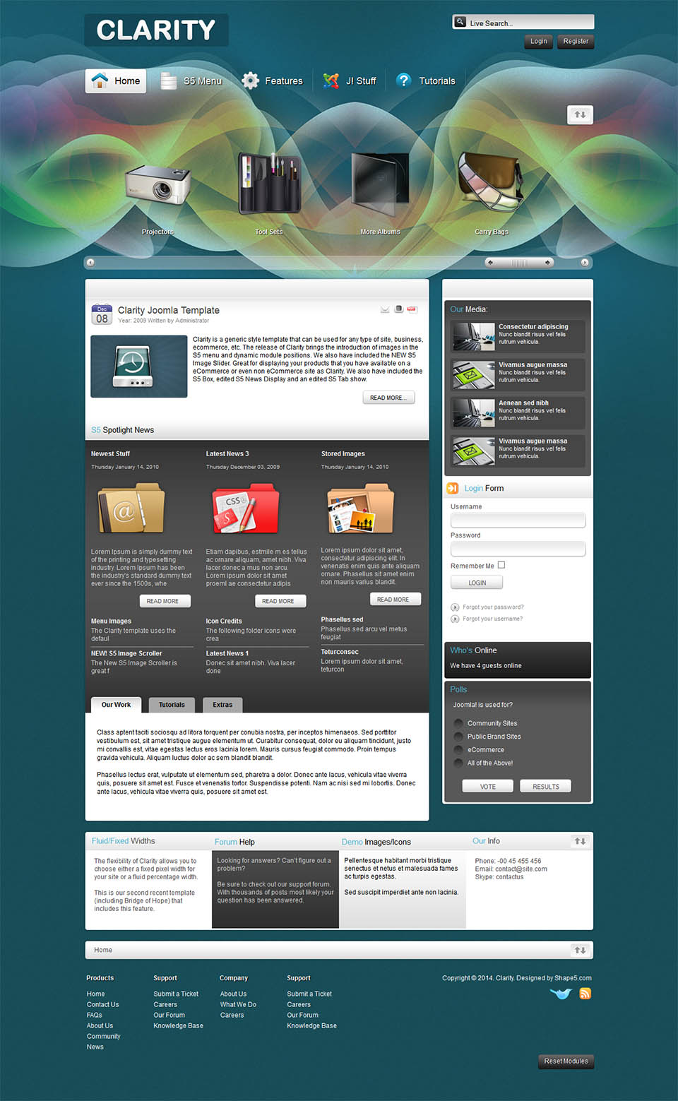 Template Shape5 Clarity Joomla template Shape5 Clarity
