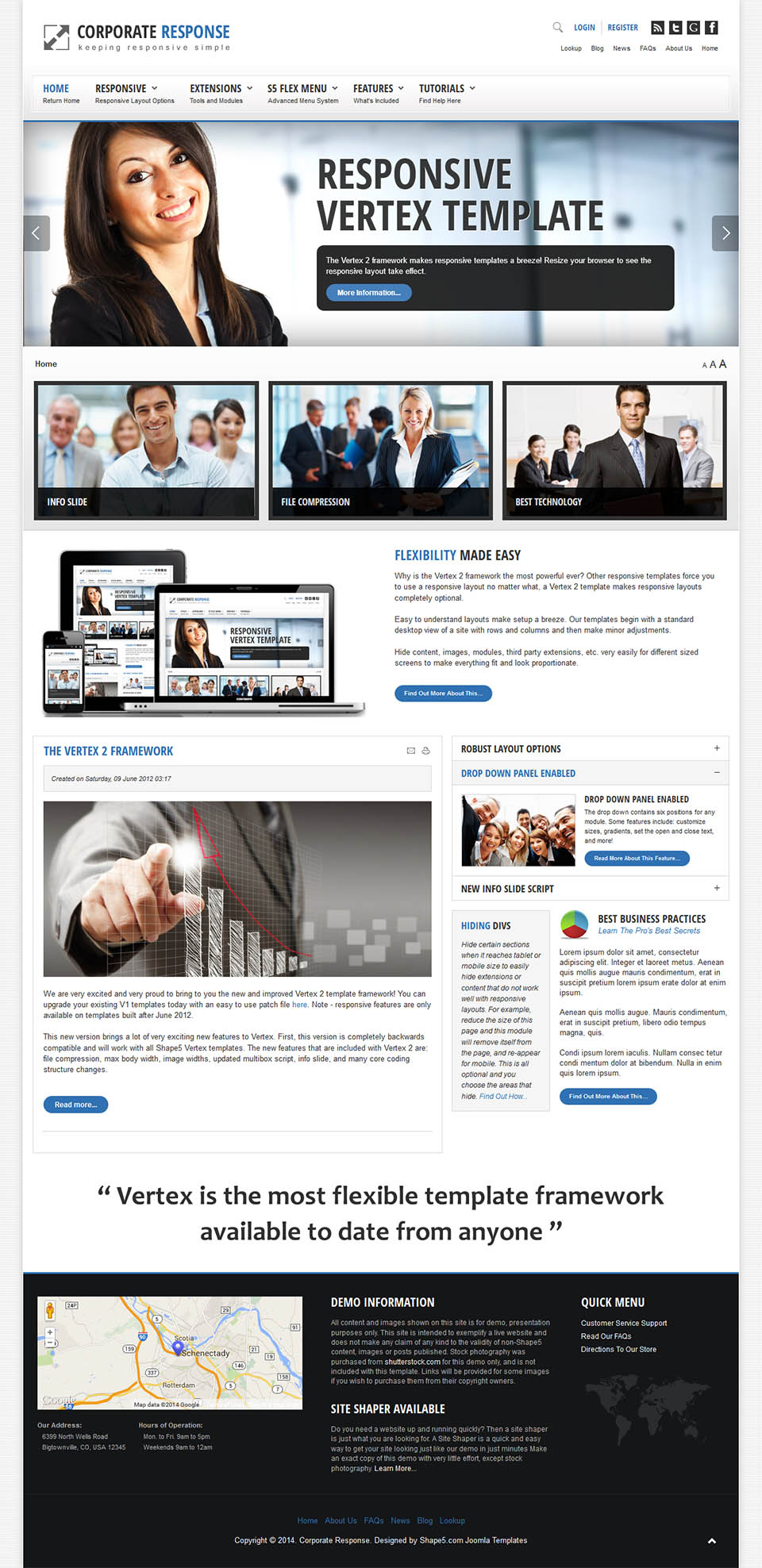 Joomla template Shape5 Corporate Response