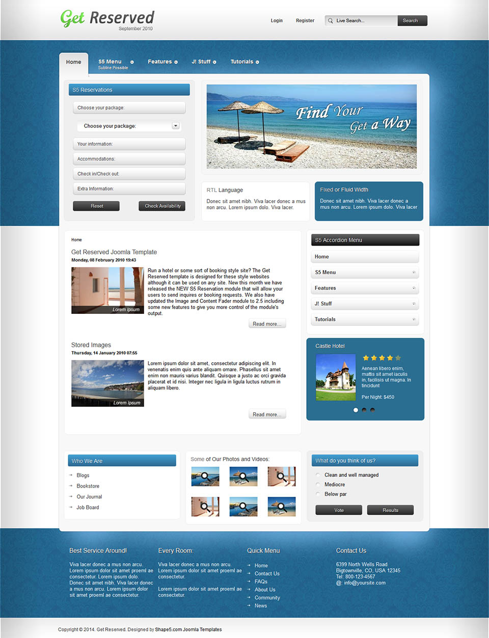 Template Shape5 Get Reserved Joomla template Shape5 Get Reserved