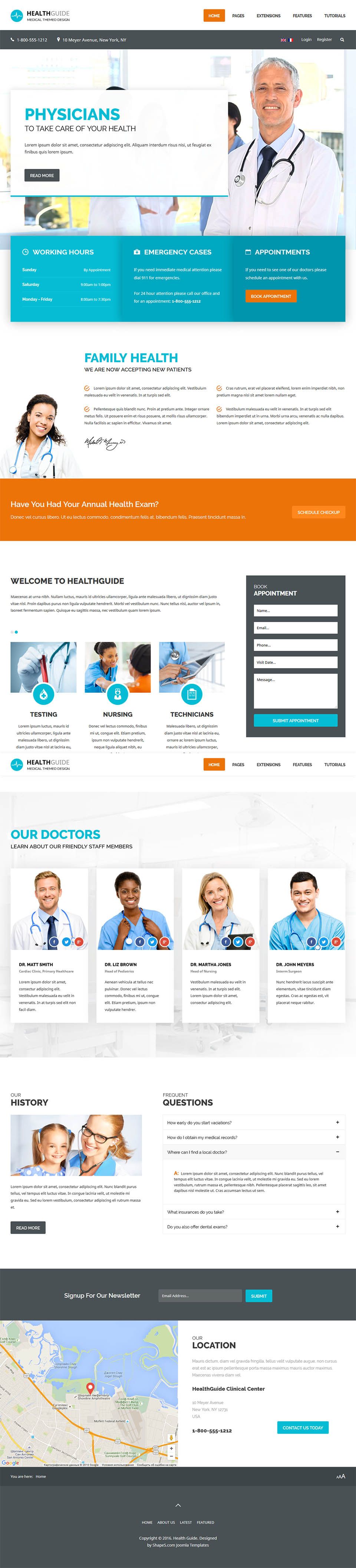 Joomla template Shape5 Health Guide