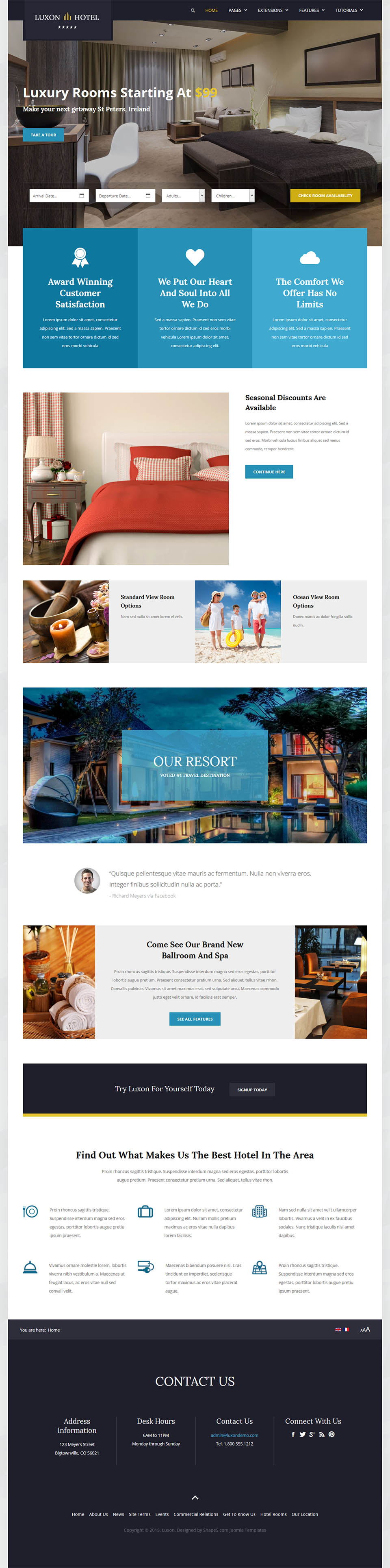 Template Shape5 Luxon Joomla template Shape5 Luxon