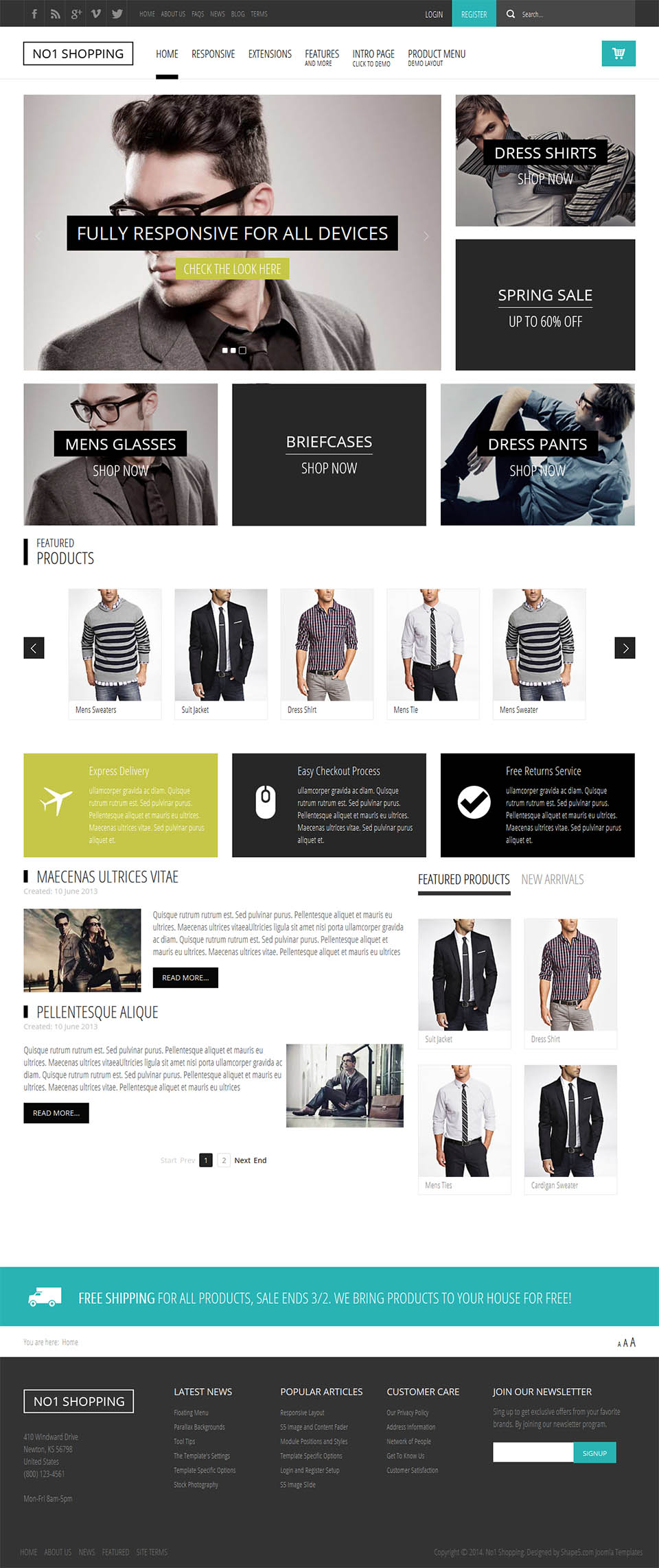 Joomla template Shape5 No1 Shopping