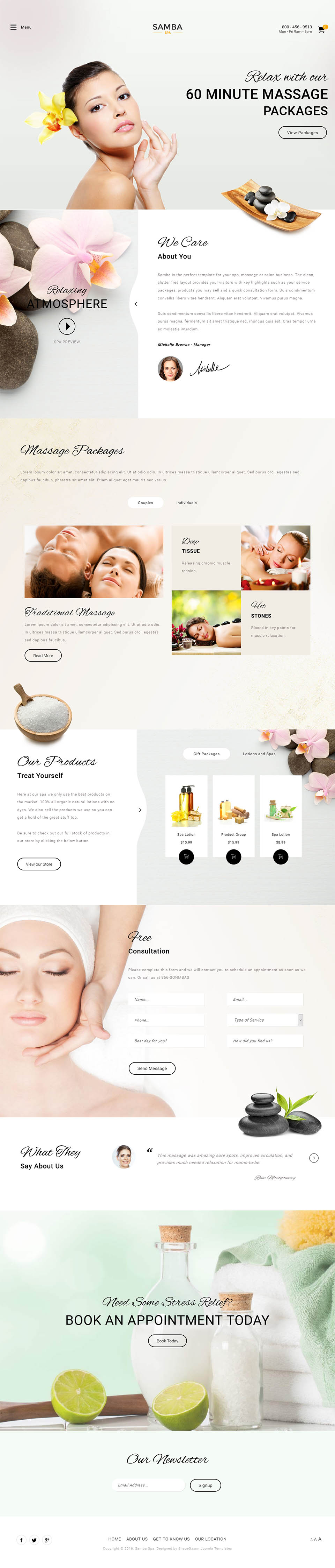 Template Shape5 Samba Spa Joomla template Shape5 Samba Spa