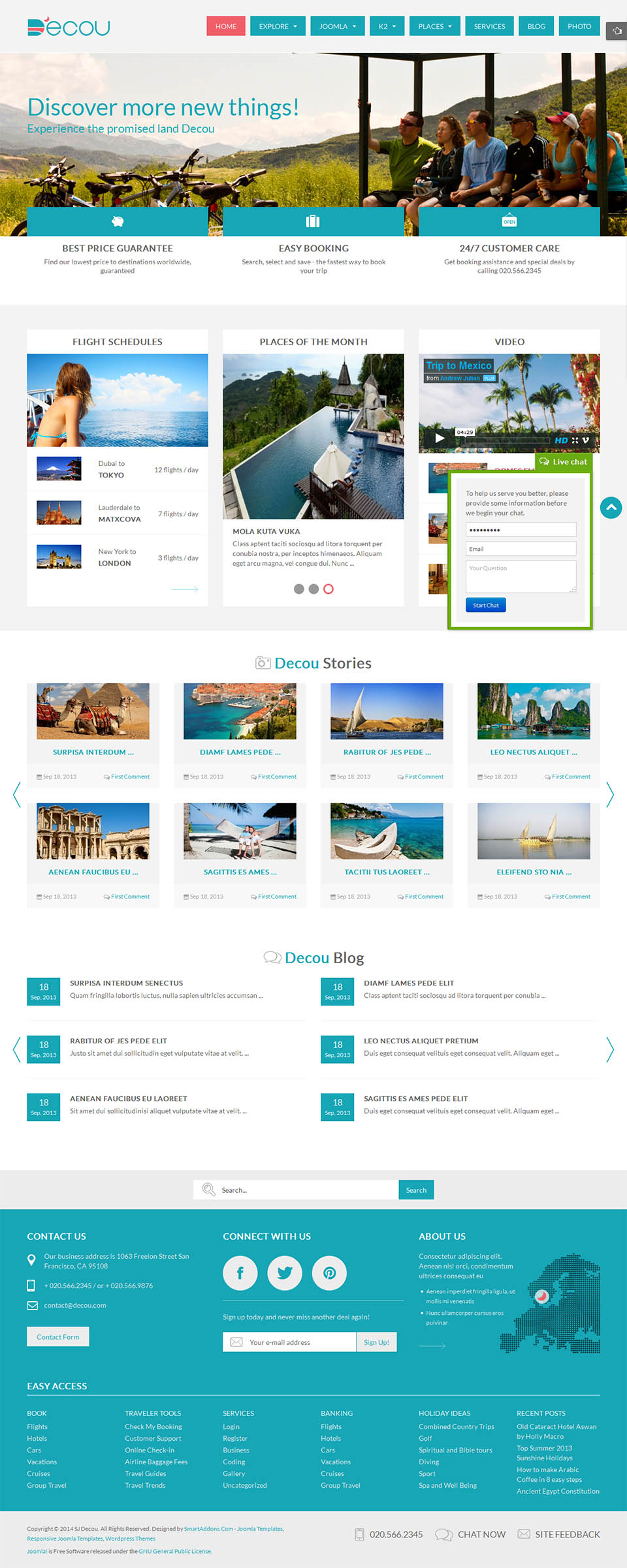 Joomla template SmartAddons Decou