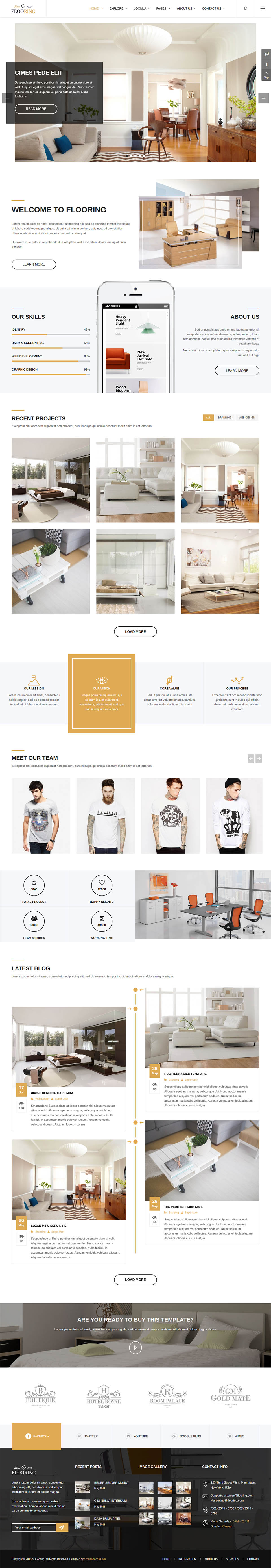 Template SmartAddons Flooring Joomla template SmartAddons Flooring