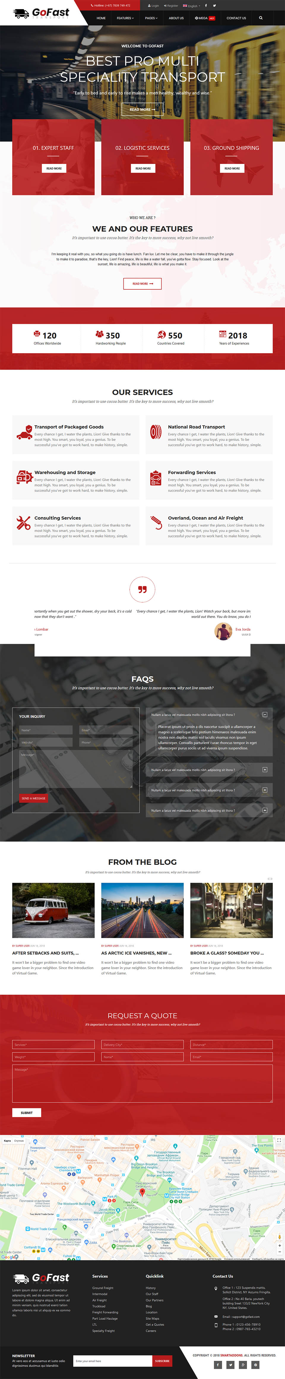 Template SmartAddons GoFast Joomla template SmartAddons GoFast