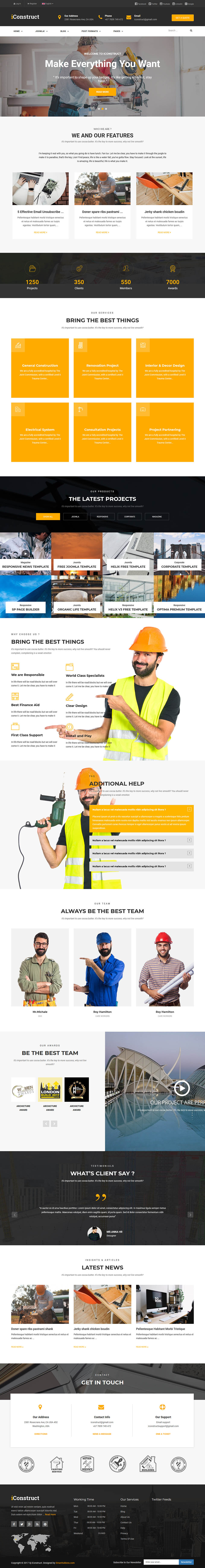 Template SmartAddons iConstruct Joomla template SmartAddons iConstruct