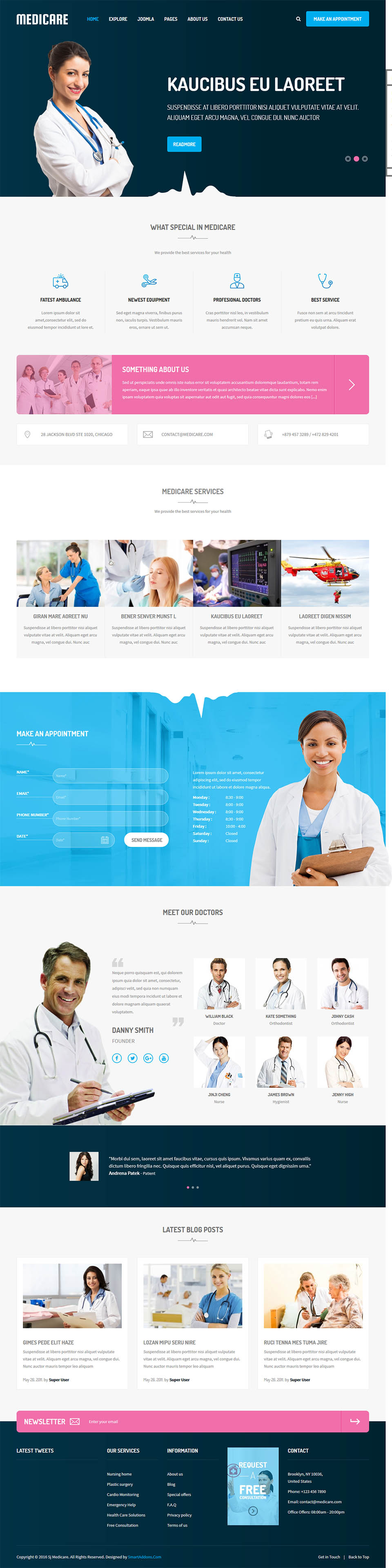 Template SmartAddons Medicare Joomla template SmartAddons Medicare