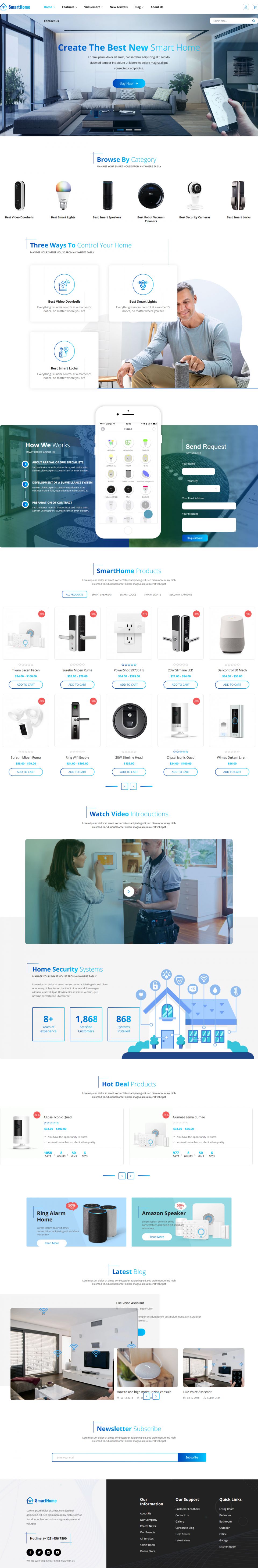 Template SmartAddons SmartHome Joomla template SmartAddons SmartHome