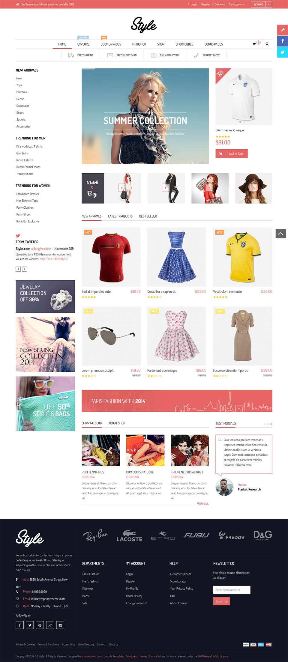 Template SmartAddons Style Joomla template SmartAddons Style