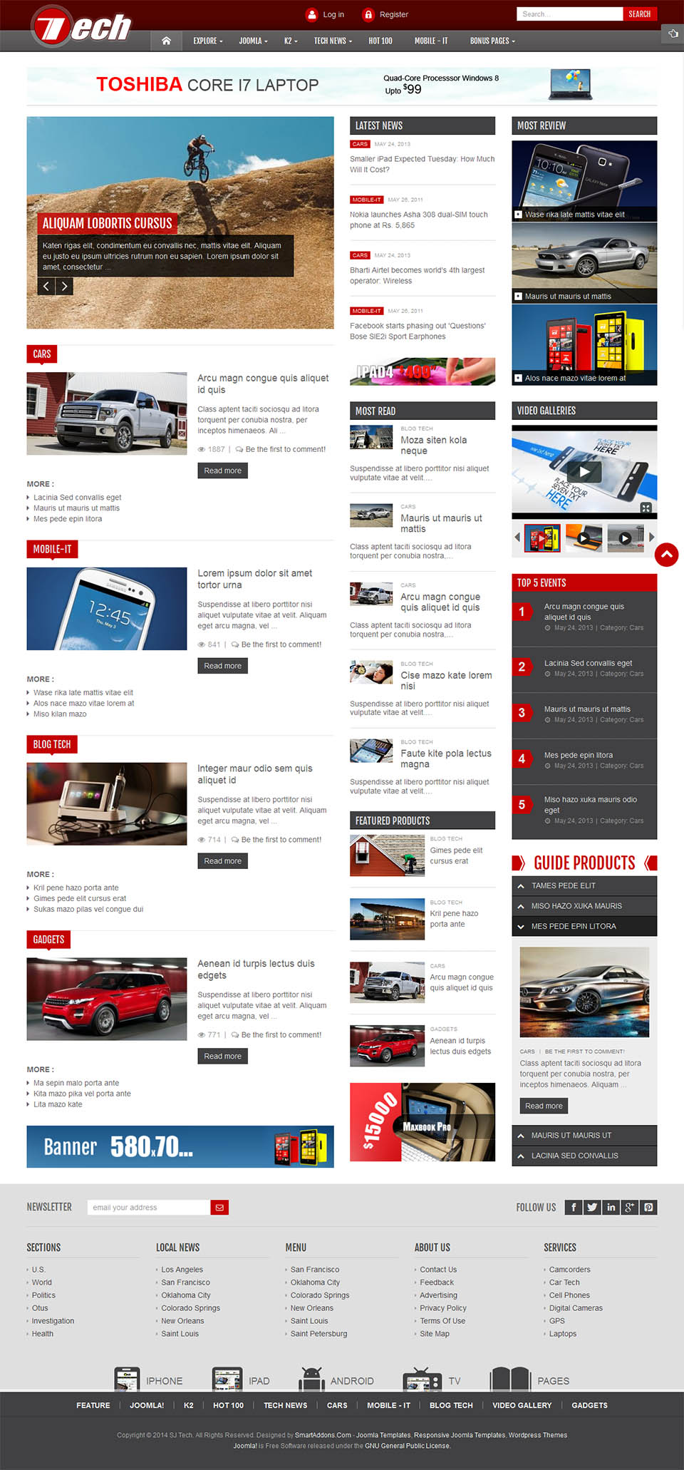 Template SmartAddons Tech Joomla template SmartAddons Tech