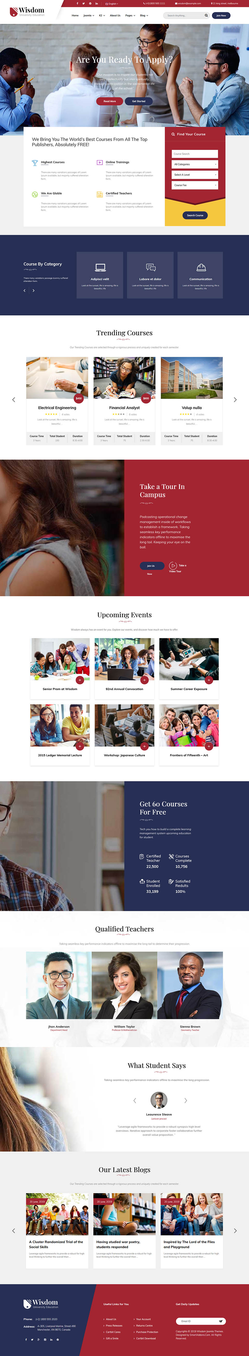 Template SmartAddons Wisdom Joomla template SmartAddons Wisdom