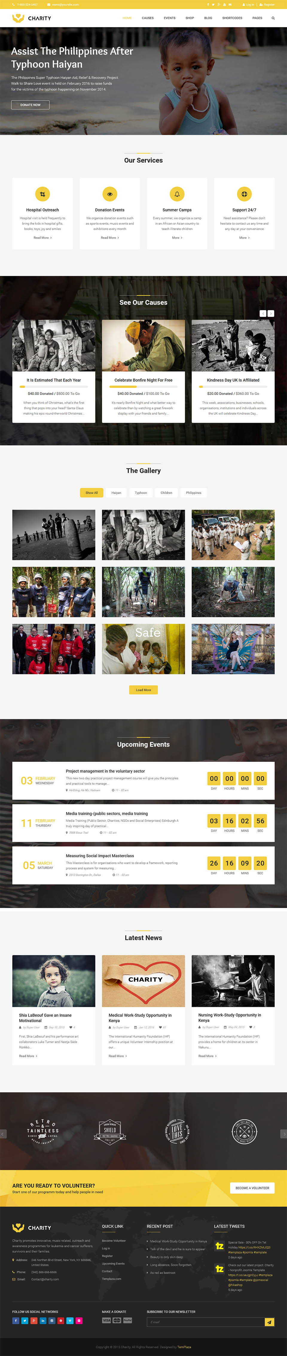 Template TemPlaza Charity Joomla template TemPlaza Charity