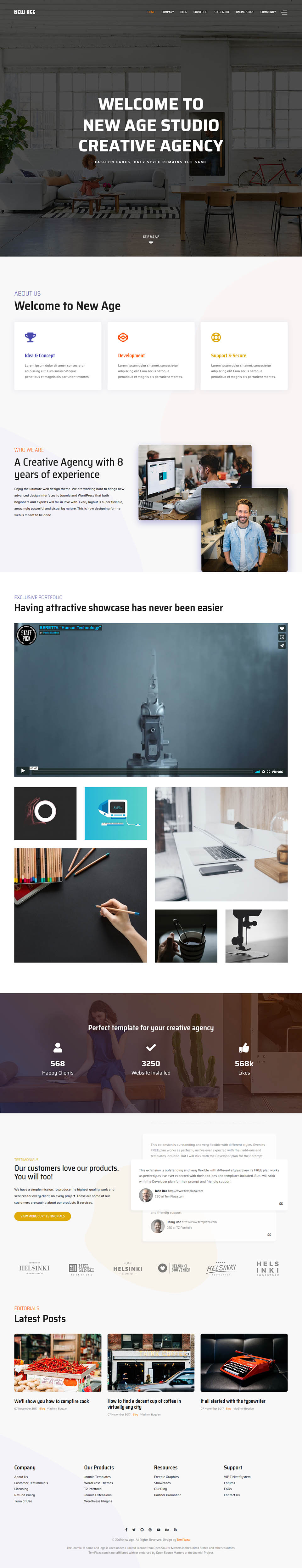 Template TemPlaza New Age Joomla template TemPlaza New Age