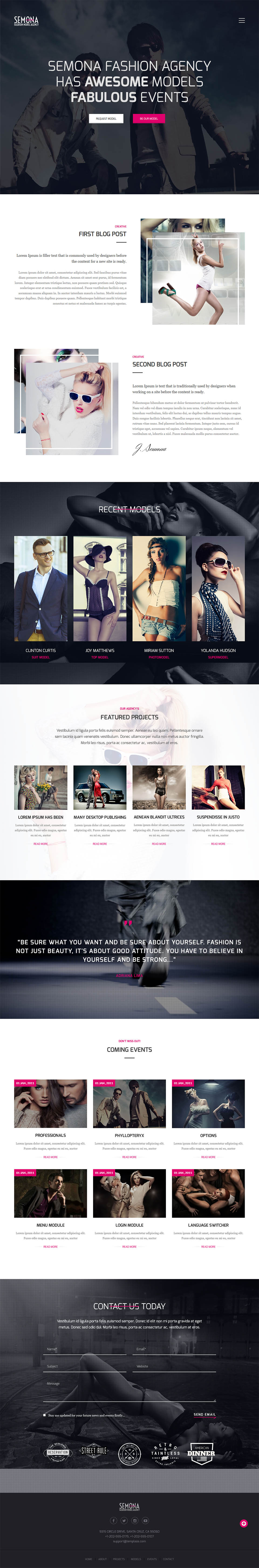 Template TemPlaza Fashion Semona Joomla template TemPlaza Fashion Semona