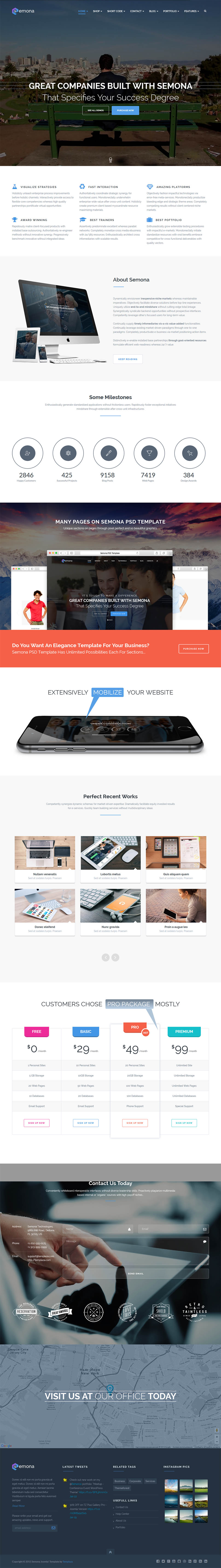 Template TemPlaza Semona Joomla template TemPlaza Semona