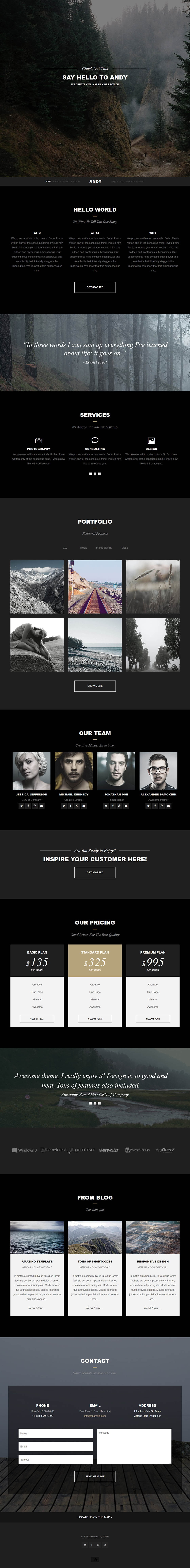 Template ThemeForest Andy Joomla template ThemeForest Andy