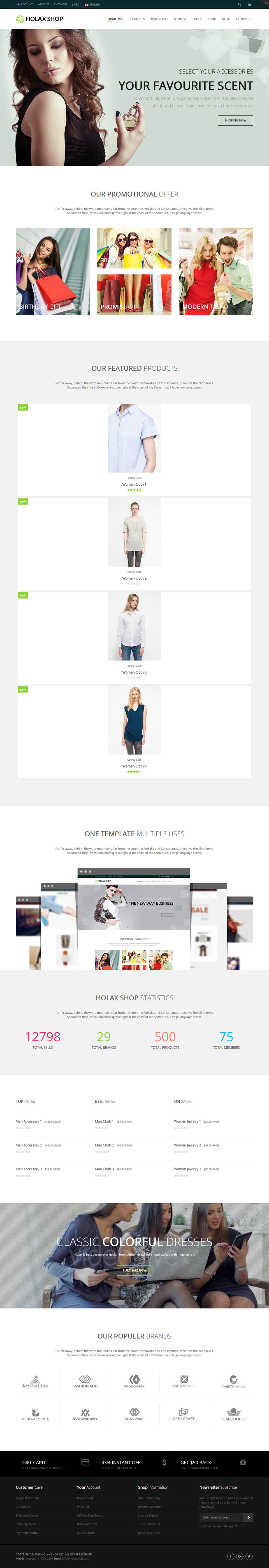 Template ThemeForest Holax Joomla template ThemeForest Holax