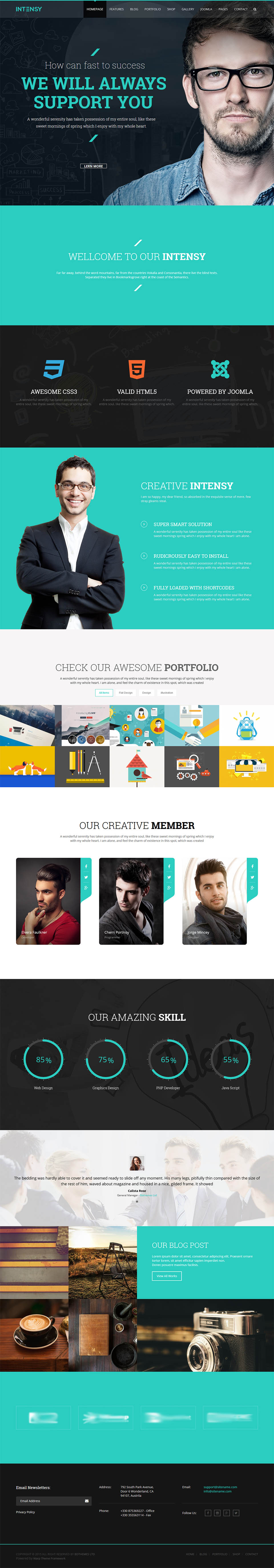 Template ThemeForest Intensy Joomla template ThemeForest Intensy