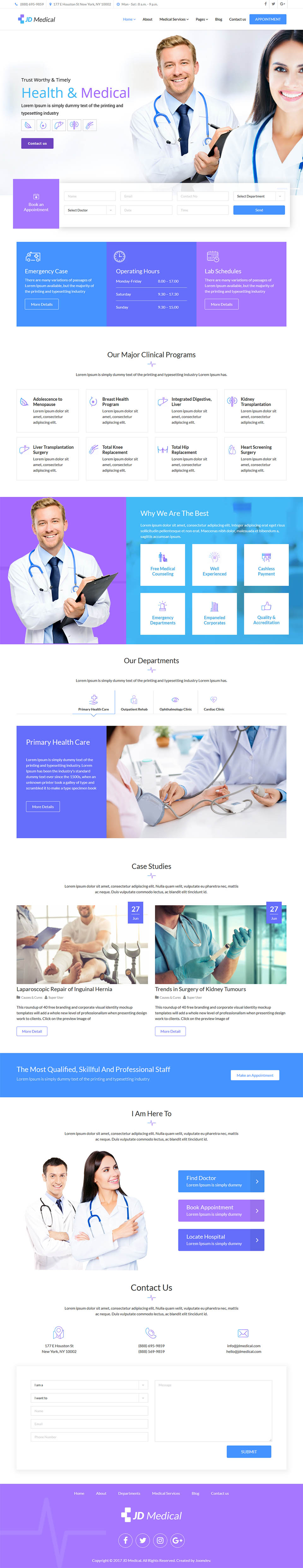 Template ThemeForest JD Medical Joomla template ThemeForest JD Medical