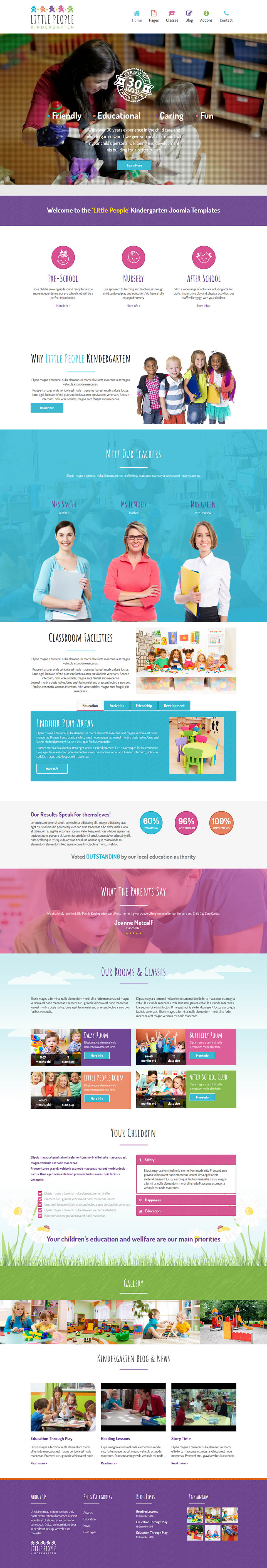 Template ThemeForest Little People Joomla template ThemeForest Little People