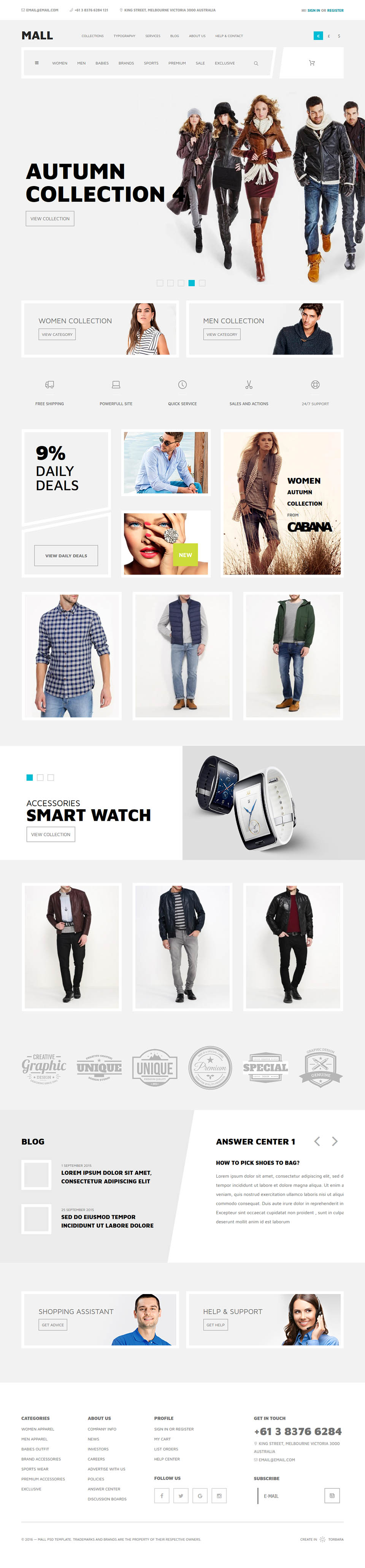Joomla template ThemeForest Mall