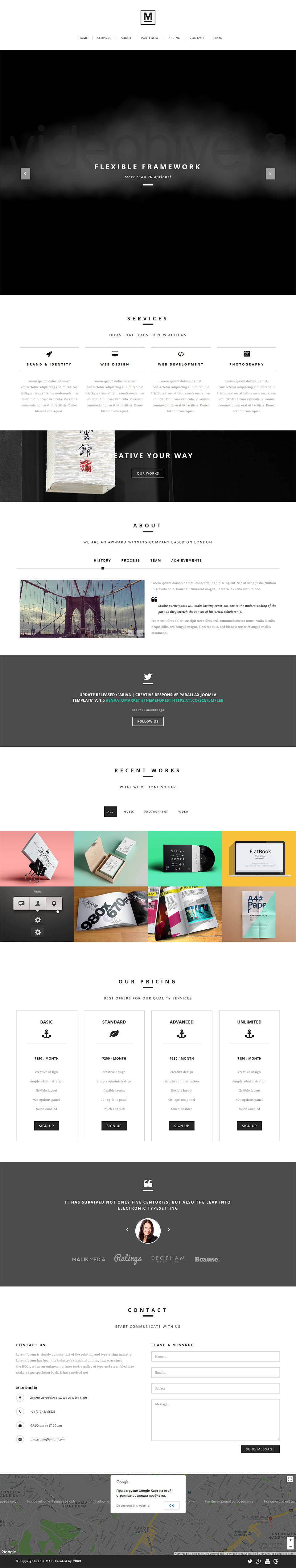 Template ThemeForest Max Joomla template ThemeForest Max