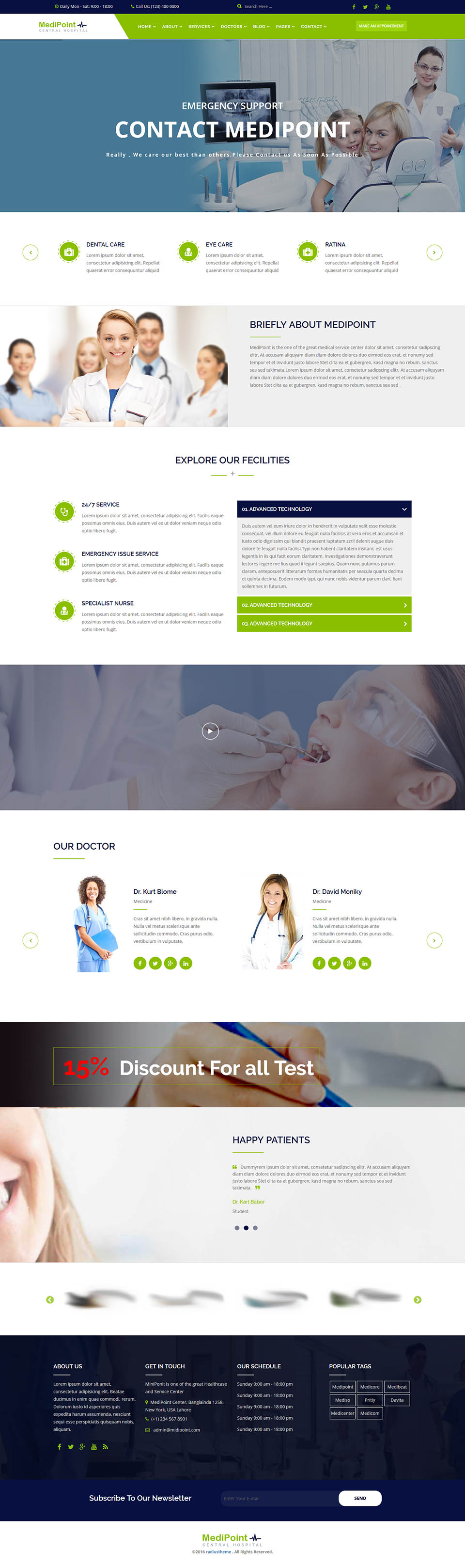 Template ThemeForest MediPoint Joomla template ThemeForest MediPoint