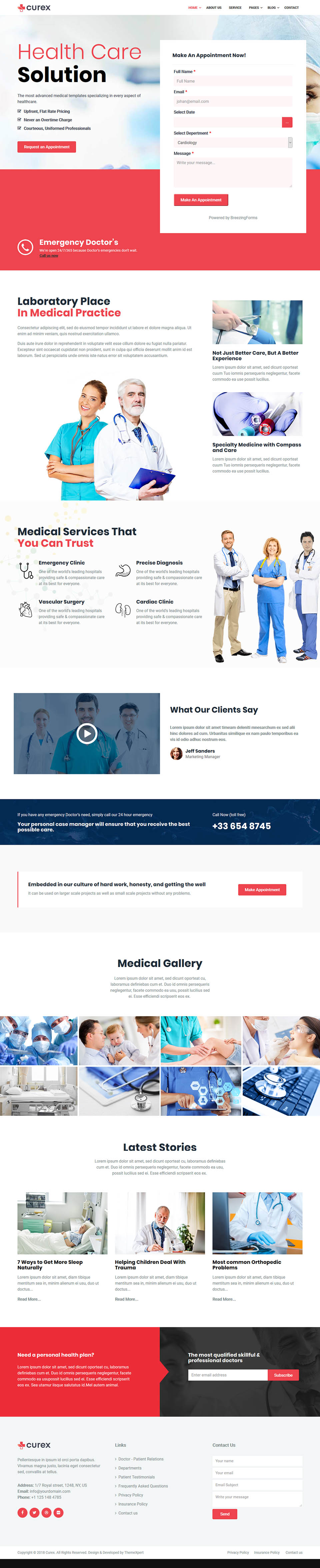 Template ThemeXpert Curex Joomla template ThemeXpert Curex
