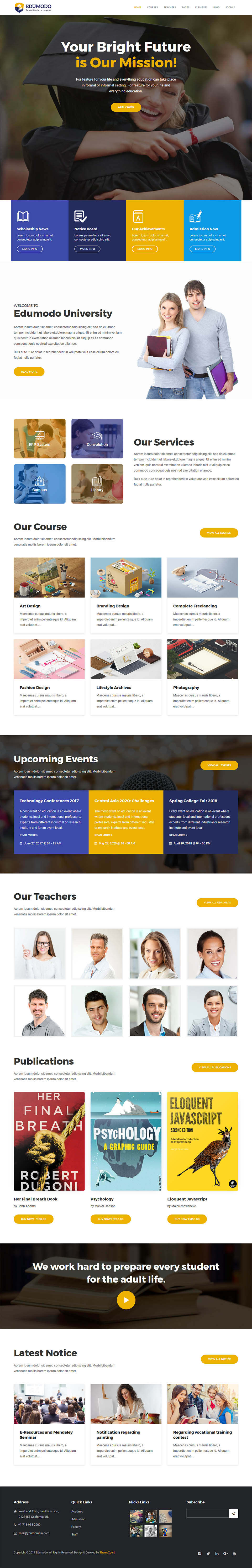 Template ThemeXpert Edumodo Joomla template ThemeXpert Edumodo
