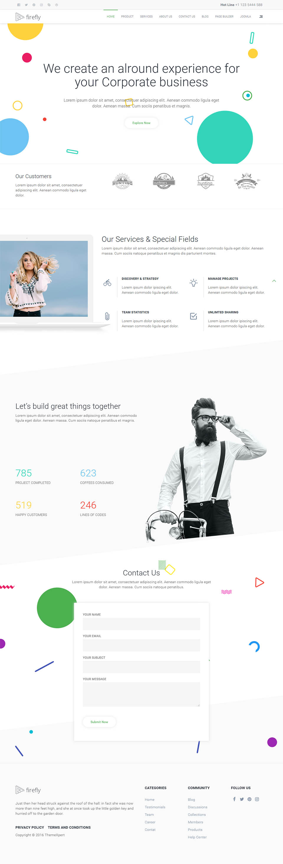 Template ThemeXpert Firefly Joomla template ThemeXpert Firefly