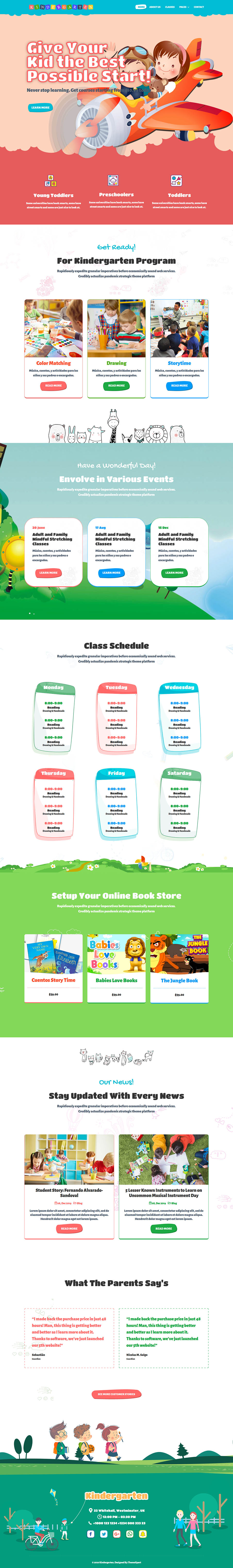 Template ThemeXpert Kindergarten Joomla template ThemeXpert Kindergarten
