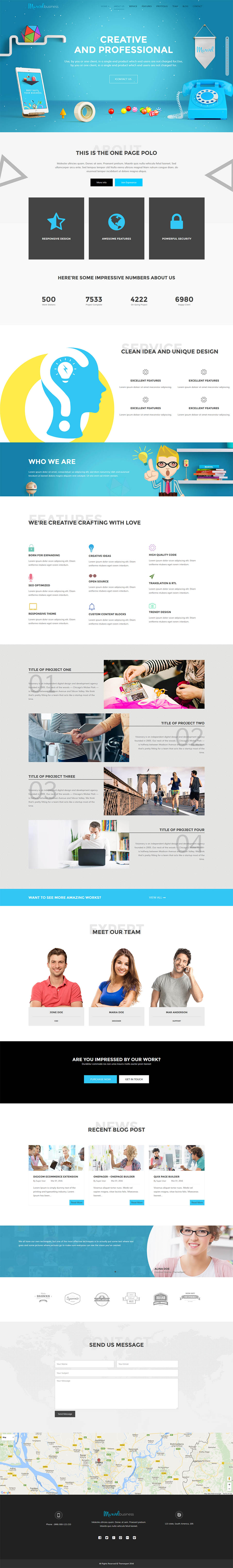Template ThemeXpert Marvel Joomla template ThemeXpert Marvel