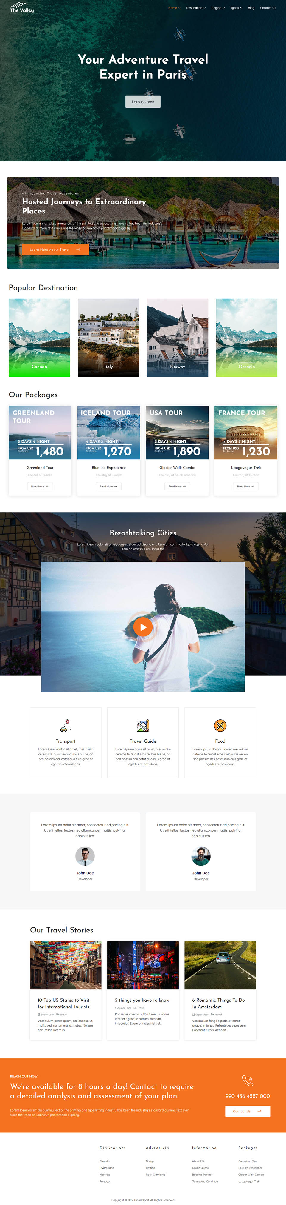 Template ThemeXpert Valley Joomla template ThemeXpert Valley