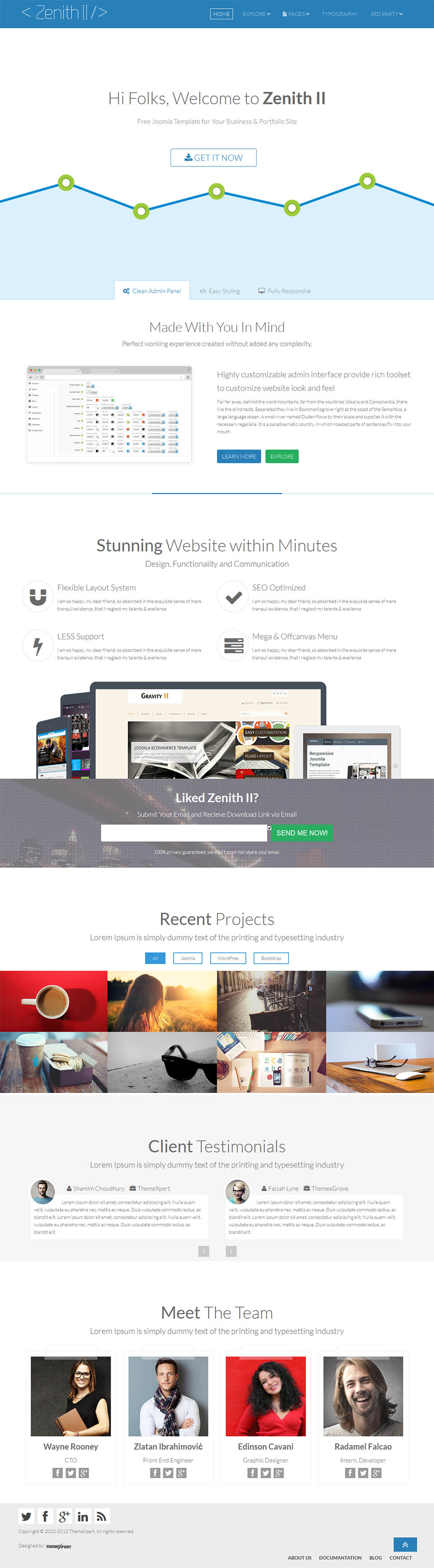 Joomla template ThemeXpert Zenith II