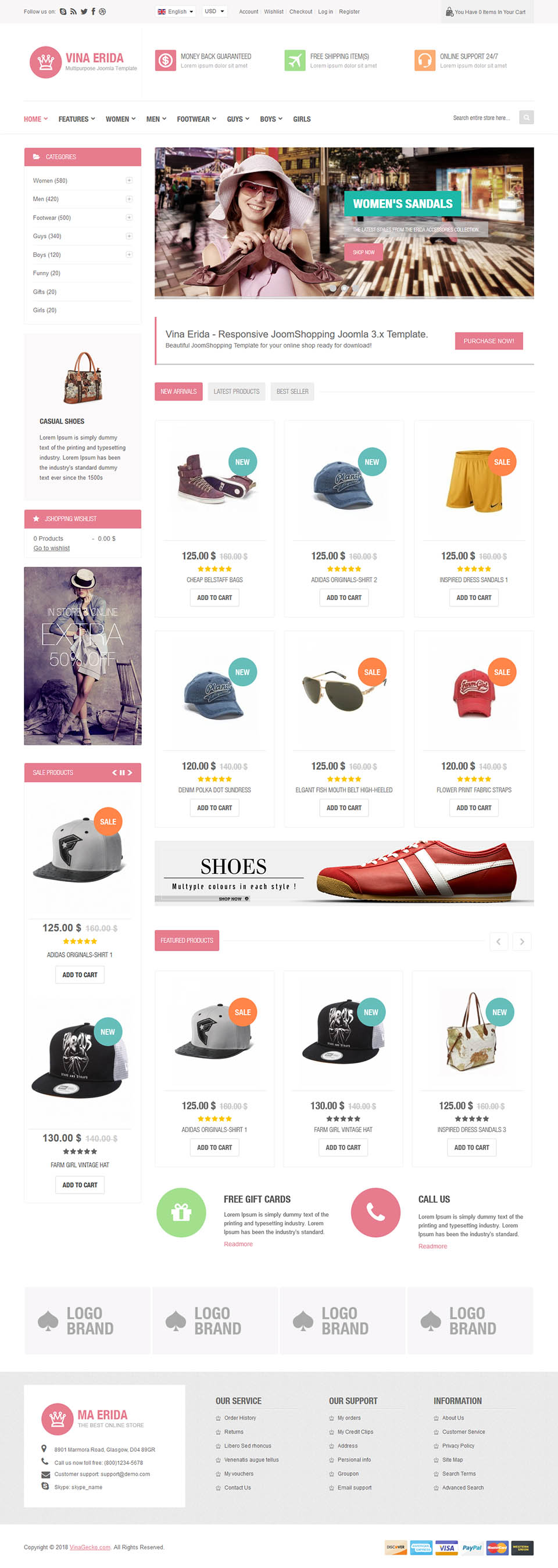 Template VinaGecko Vina Erida Joomla template VinaGecko Vina Erida