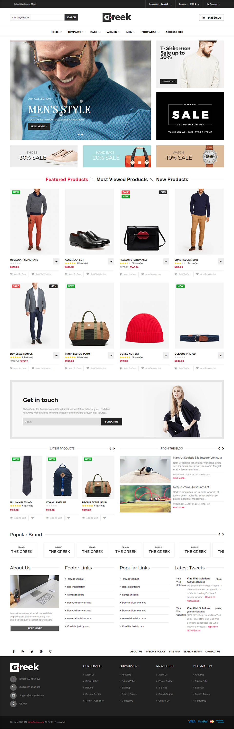 Template VinaGecko Vina Greek Joomla template VinaGecko Vina Greek