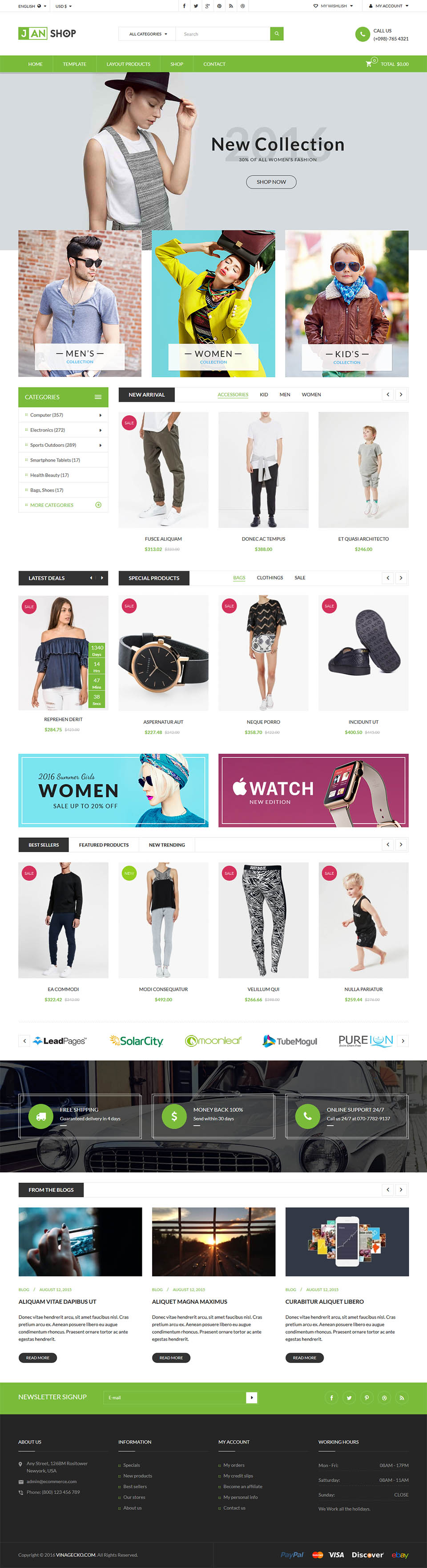 Template VinaGecko Vina JanShop Joomla template VinaGecko Vina JanShop