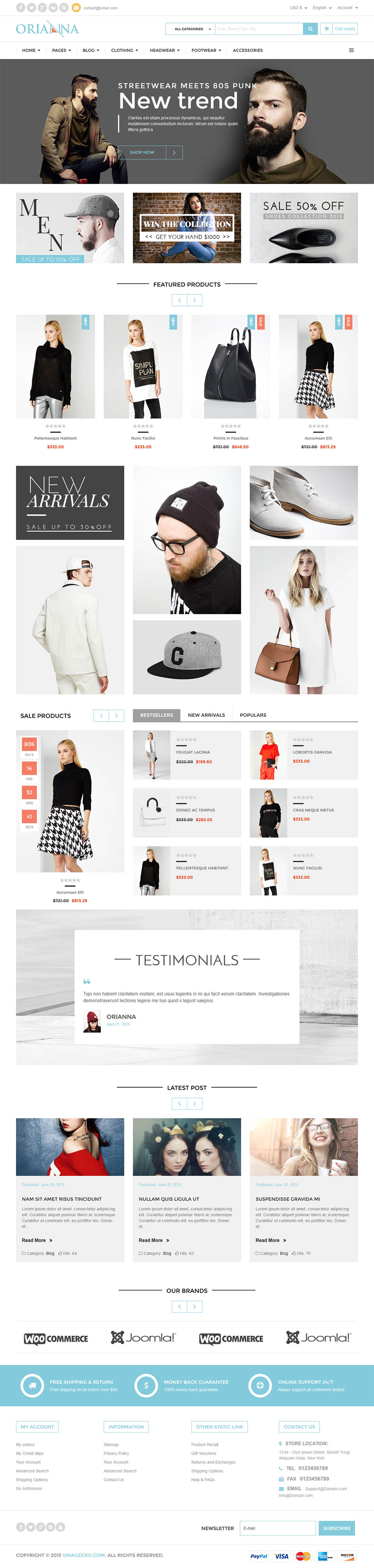 Joomla template VinaGecko Vina Orianna