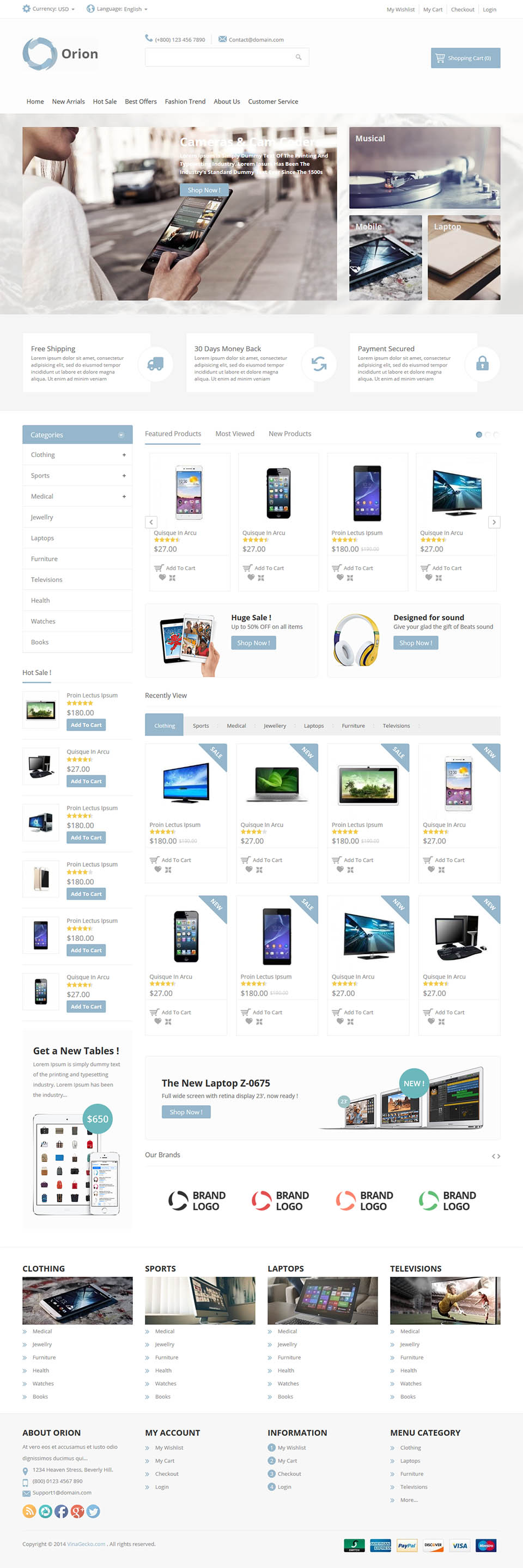 Template VinaGecko Vina Orion Joomla template VinaGecko Vina Orion