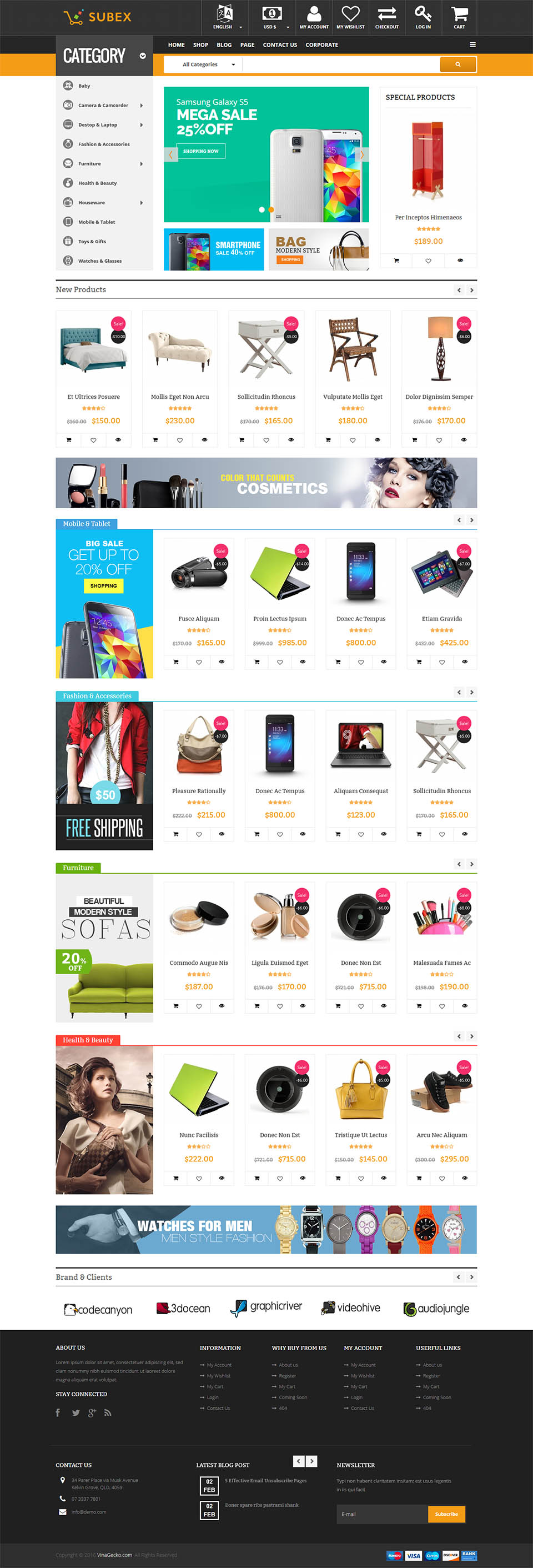 Template VinaGecko Vina Subex Joomla template VinaGecko Vina Subex
