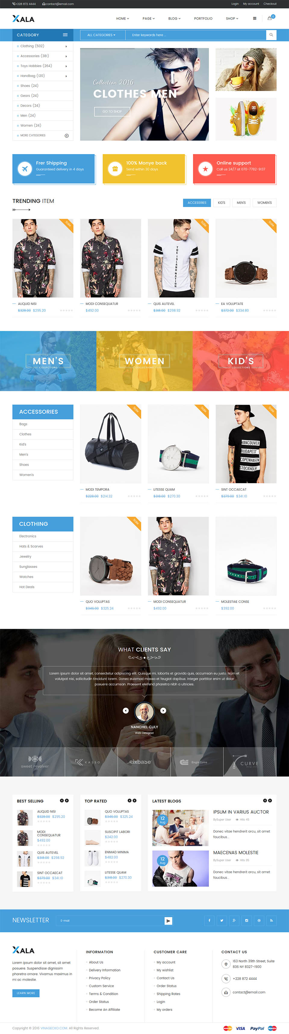 Template VinaGecko Vina Xala Joomla template VinaGecko Vina Xala