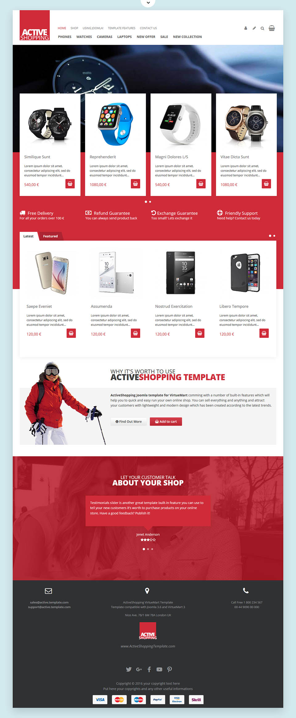 Template VirtuemartTemplates Active Shopping Joomla template VirtuemartTemplates Active Shopping