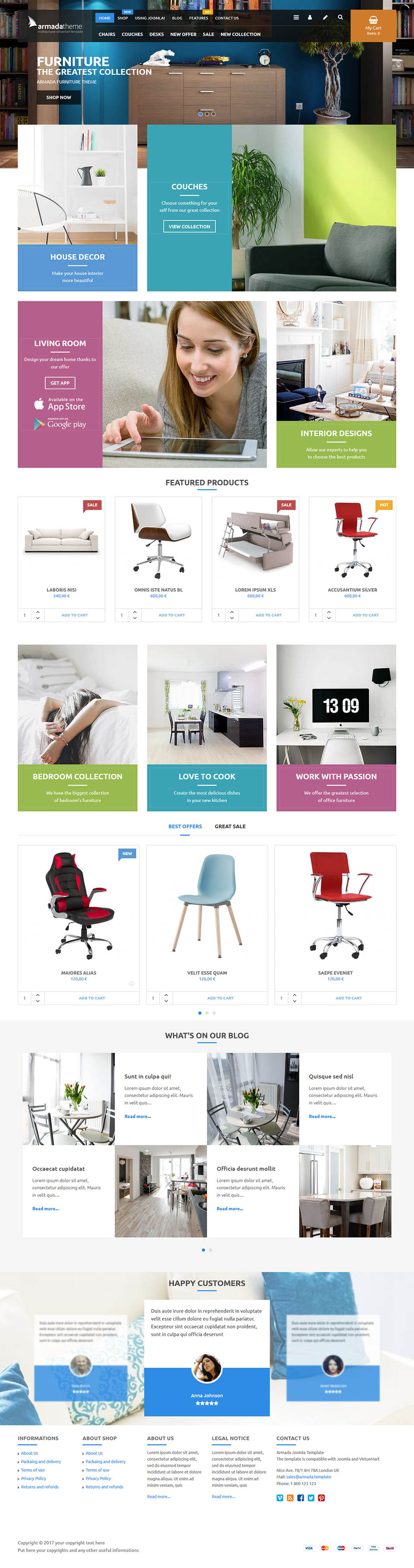 Joomla template VirtuemartTemplates Armada Shop