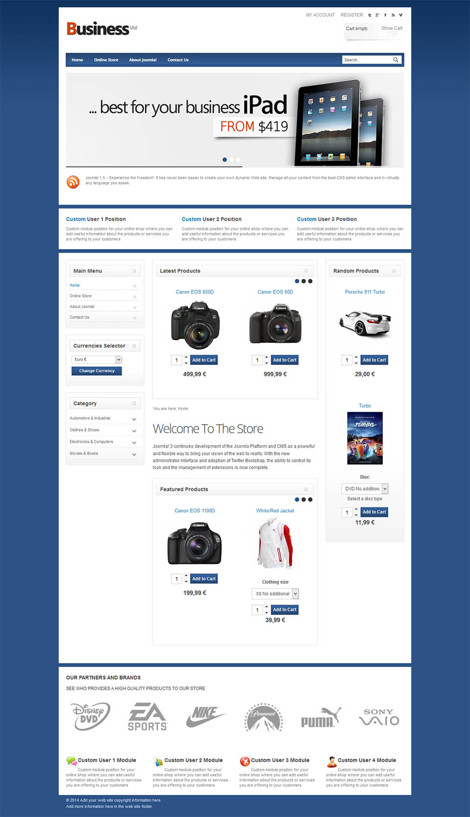 Template VirtuemartTemplates Business Joomla template VirtuemartTemplates Business